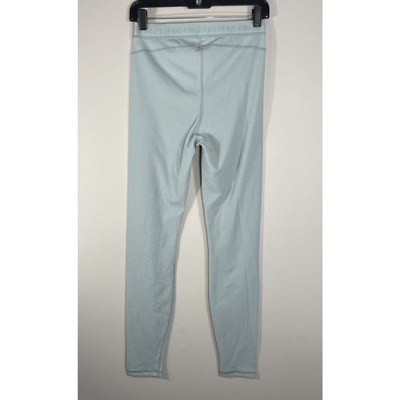 Fabletics Leggings Women's M Pull On Waffle Knit Mint Elastic Waist Athletic - Picture 4 of 10